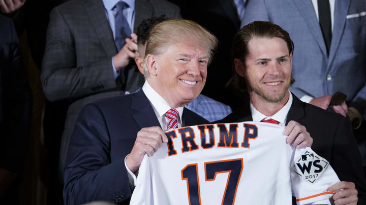 US-POLITICS-TRUMP-HOUSTON ASTROS