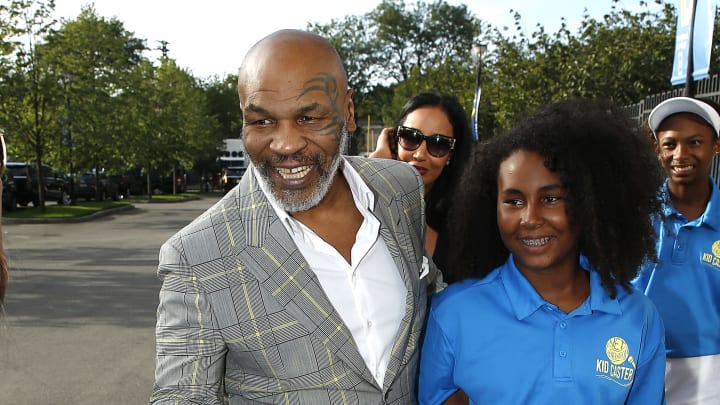 Mike Tyson y su hija Milan, quien con 12 años mostró su preferencia por el tenis 