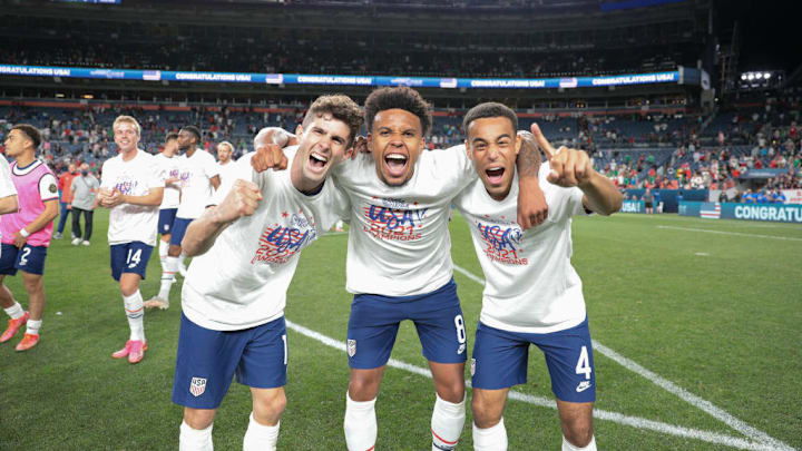 Christian Pulisic, Weston McKennie, Tyler Adams