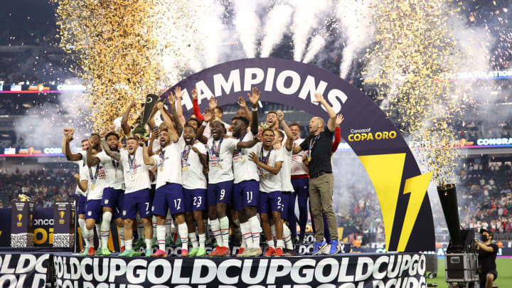 United States lifting the 2021 CONCACAF Gold Cup