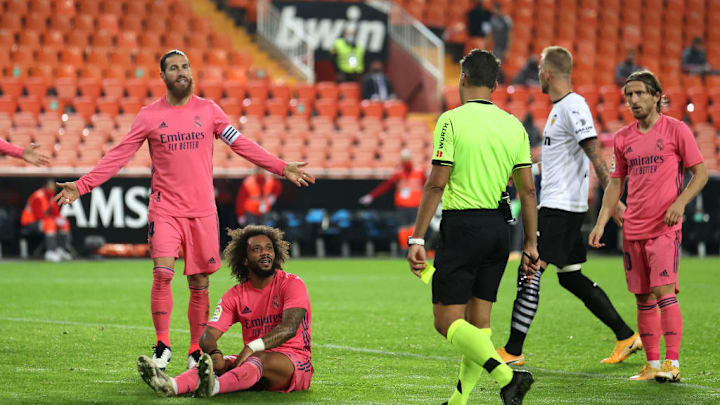 El Real Madrid provocó tres penaltis