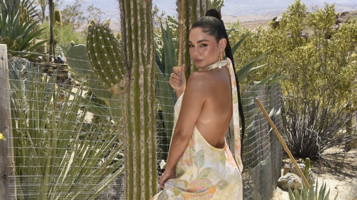 Vanessa Hudgens And Oliver Trevena Host 'Caliwater Escape' In Joshua Tree at the Mojave Moon Ranch