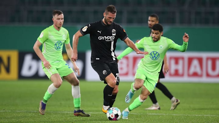 Gegen Sandhausen kamen die Wölfe locker ins Achtelfinale