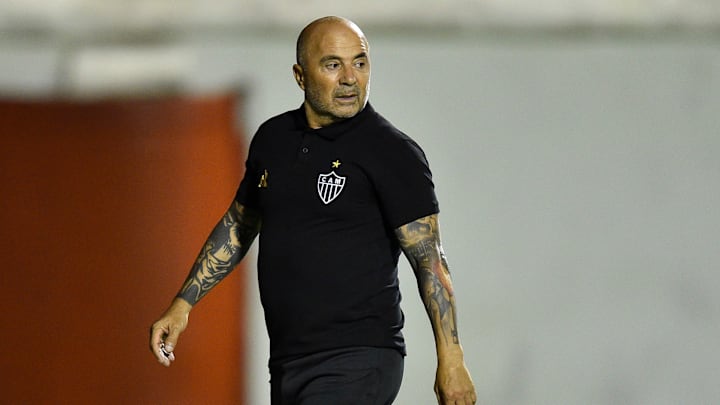Villa Nova v Atletico MG Play the Minas Gerais State Championship With Closed Doors as a Villa Nova v Atletico MG Play the Minas Gerais State Championship With Closed Doors as a