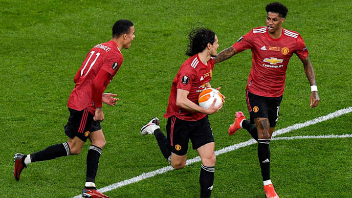 Edinson Cavani, Mason Greenwood, Marcus Rashford