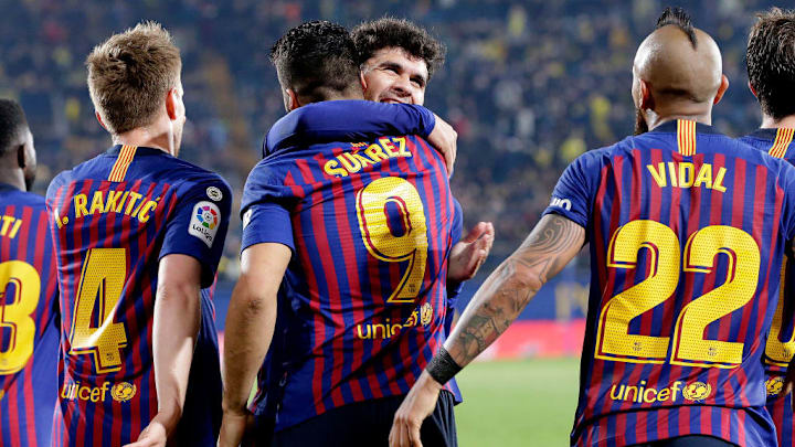 Arturo Vidal, Carles Alena, Ivan Rakitic, Luis Suarez