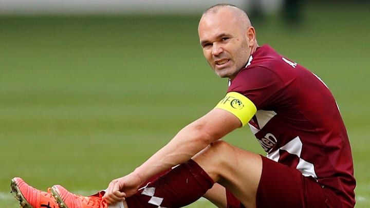 Iniesta vai desfalcar o Vissel Kobe por ao menos quatro meses. Iniesta vai desfalcar o Vissel Kobe por ao menos quatro meses.