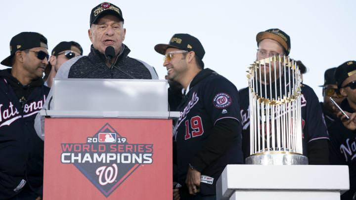 Washington Nationals owner Ted Lerner at the World Series victory parade