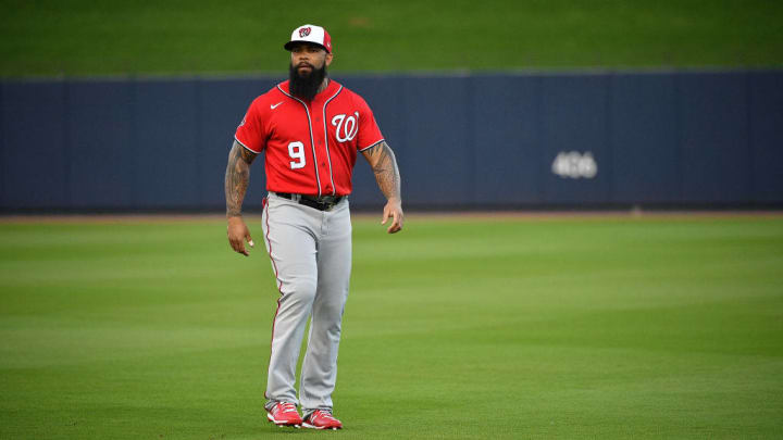 Eric Thames was picked up by the Washington Nationals this past offseason after three years with the Milwaukee Brewers.