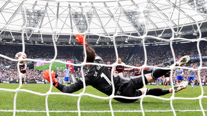 David de Gea's penalty save earned Manchester United all three points at West Ham