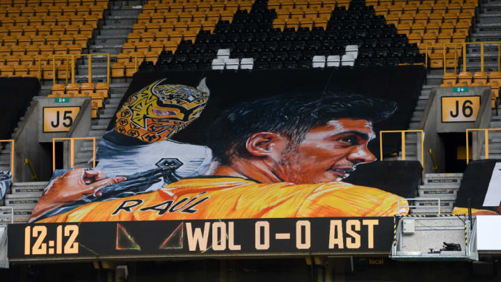 Fans paid tribute to their striker with a banner 