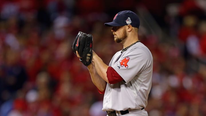 Jon Lester en sus tiempos en Boston 