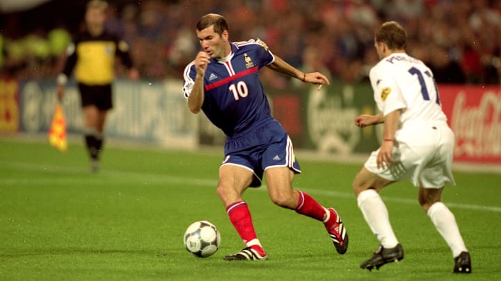 Zidane was voted Player of the Tournament for Euro 2000