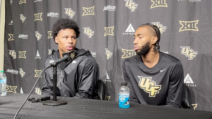  Forward Jamichael Stillwell and Jordan Burks Pre-Kansas Presser