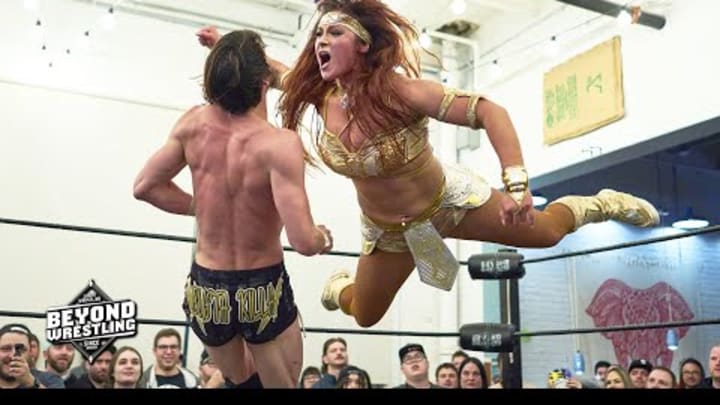 [Free Match] Megan Bayne vs. Alec Price | Beyond Wrestling (Intergender Mixed WWE AEW Stardom NXT)