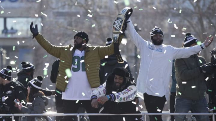 PHILADELPHIA, PA - FEBRUARY 08: Fletcher Cox PHILADELPHIA, PA - FEBRUARY 08: Fletcher Cox