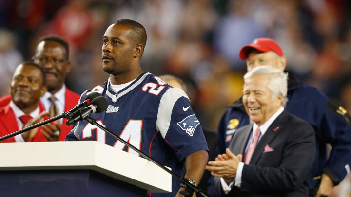 New England Patriots Ty Law (Photo by Jim Rogash/Getty Images)