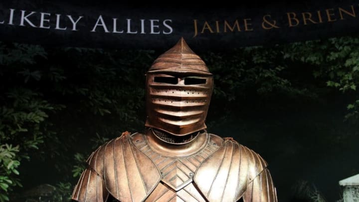 SYDNEY, AUSTRALIA - JUNE 30: A costume as seen on display during the launch of the Game Of Thrones Exhibition at the Museum of Contemporary Art on June 30, 2014 in Sydney, Australia. (Photo by Lisa Maree Williams/Getty Images)