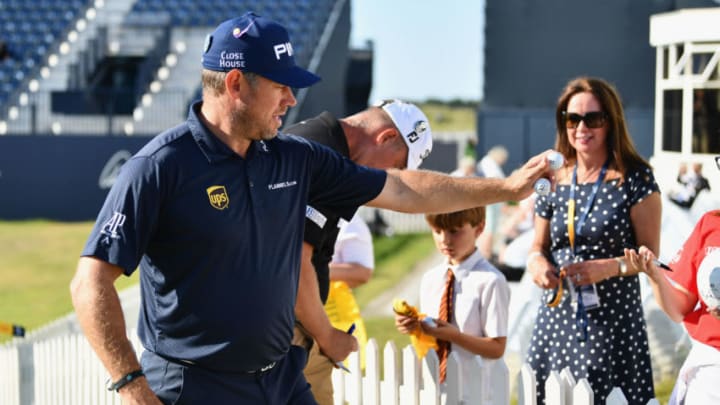 SOUTHPORT, ENGLAND - JULY 17: Lee Westwood of England finishes his practice round prior to the 146th Open Championship at Royal Birkdale on July 17, 2017 in Southport, England. (Photo by Dan Mullan/Getty Images)