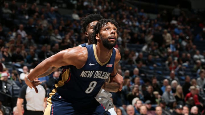 MINNEAPOLIS, MN - DECEMBER 18: Jahlil Okafor #8 of the New Orleans Pelicans Copyright 2019 NBAE (Photo by David Sherman/NBAE via Getty Images)