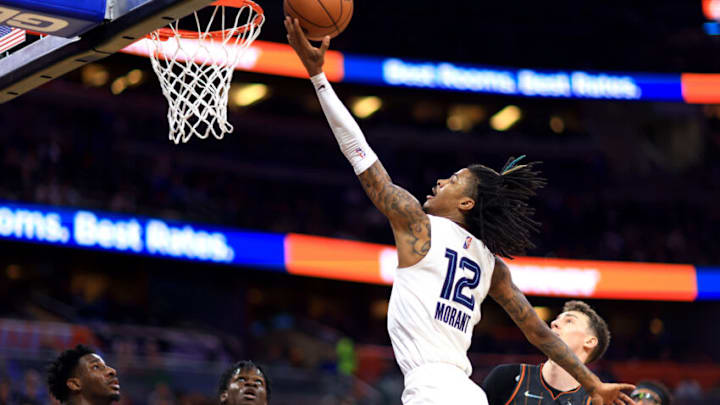 Ja Morant and the Grizzlies look to stay hot when they take on the Clippers tonight at 8:00 PM EST (Photo by Mike Ehrmann/Getty Images)