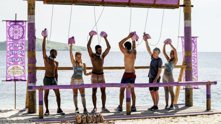 Survivor David vs. Goliath episode 8 Reward Challenge purple team