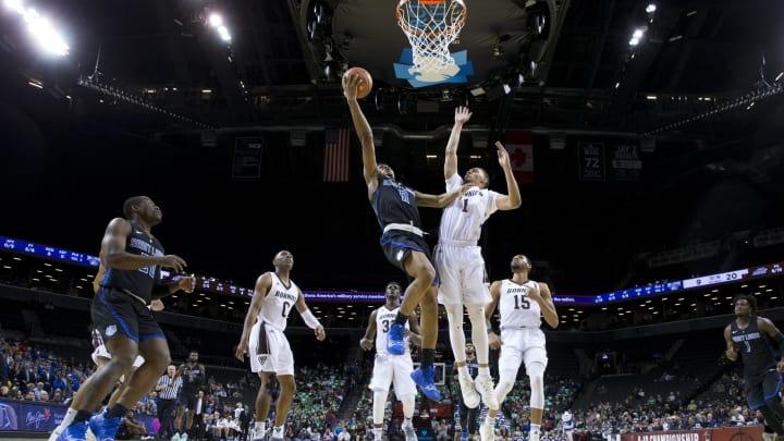 Jordan Goodwin Saint Louis Billikens Dominick Welch St. Bonaventure Bonnies (Photo by Mitchell Leff/Getty Images)