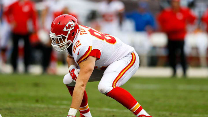 OAKLAND, CA - DECEMBER 06: Tight end Brian Parker OAKLAND, CA - DECEMBER 06: Tight end Brian Parker