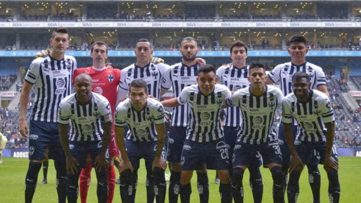 MONTERREY, MEXICO - JANUARY 26: Players of Monterrey pose prior the 4th round match between Monterrey and America as part of the Torneo Clausura 2019 Liga MX at BBVA Bancomer Stadium on January 26, 2019 in Monterrey, Mexico. (Photo by Azael Rodriguez/Getty Images)