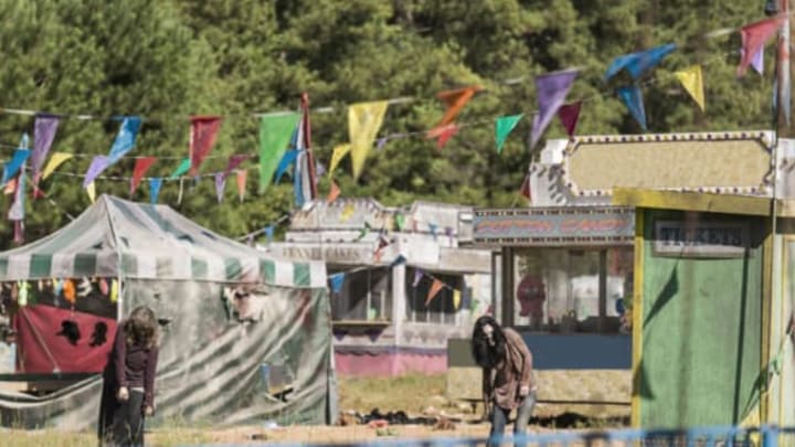 Walkers at The Carnival Of Doom – The Walking Dead _ Season 7, Episode 12 – Photo Credit: Gene Page/AMC