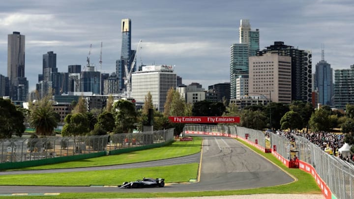 MELBOURNE, AUSTRALIA - MARCH 24: Valtteri Bottas driving the (77) Mercedes AMG Petronas F1 Team Mercedes WO9 on track during qualifying for the Australian Formula One Grand Prix at Albert Park on March 24, 2018 in Melbourne, Australia. (Photo by Robert Cianflone/Getty Images)