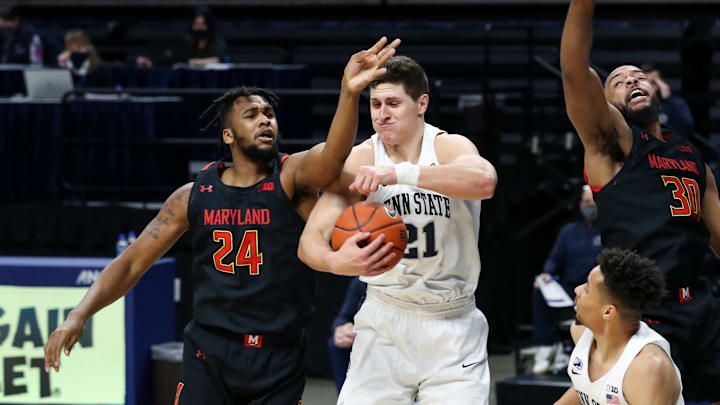 Penn State Nittany Lions forward John Harrar (Mandatory Credit: Matthew OHaren-USA TODAY Sports)