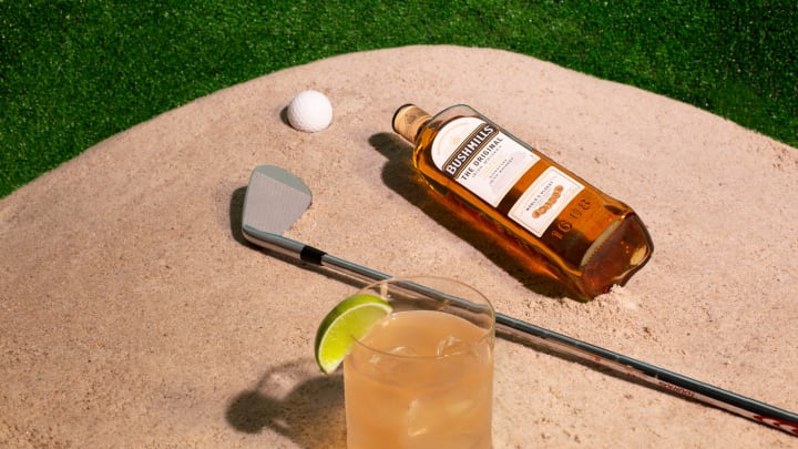 golf themed cocktails Bushmills Bank Shot