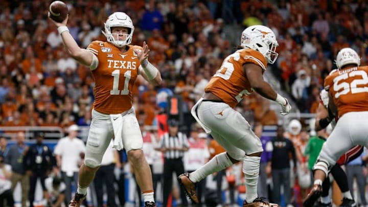 Sam Ehlinger, Texas Football (Photo by Tim Warner/Getty Images)