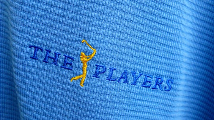 PONTE VEDRA BEACH, FL - MAY 07: A detail of THE PLAYERS logo embroidered on a shirt in the merchandise tent during the first round of THE PLAYERS Championship on THE PLAYERS Stadium Course at TPC Sawgrass held on May 7, 2009 in Ponte Vedra Beach, Florida. (Photo by Caryn Levy/PGA TOUR)
