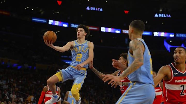 LOS ANGELES, CA - OCTOBER 25: Lonzo Ball