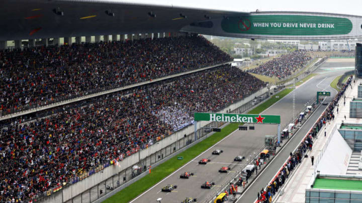 SHANGHAI, CHINA - APRIL 14: A general view at the start of the race during the F1 Grand Prix of China at Shanghai International Circuit on April 14, 2019 in Shanghai, China. (Photo by Will Taylor-Medhurst/Getty Images)