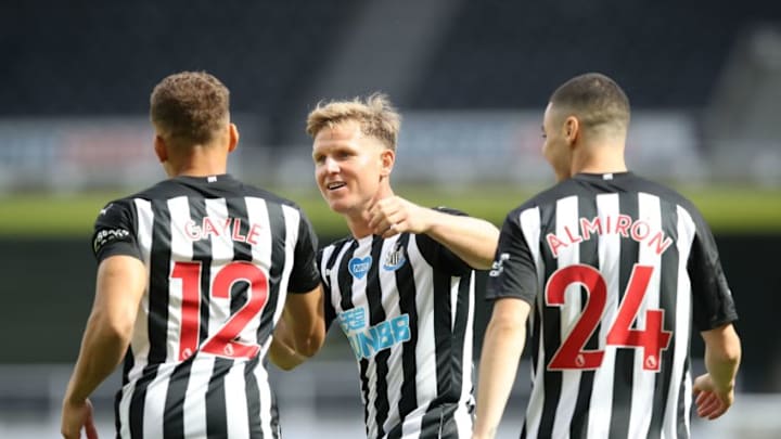 Newcastle United. (Photo by OWEN HUMPHREYS/POOL/AFP via Getty Images)