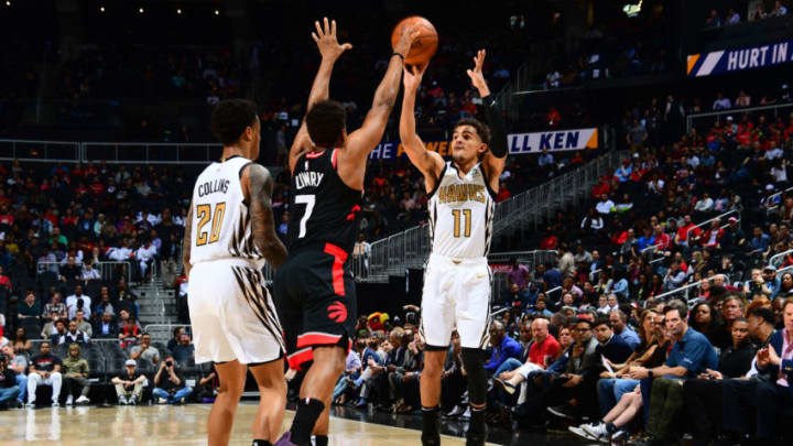 Trae Young #11 of the Atlanta Hawks (Photo by Scott Cunningham/NBAE via Getty Images)