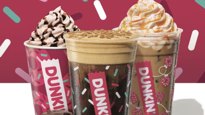Dunkin Spiced Cookie Coffee on the Dunkin Holiday Menu, photo provided by Dunkin