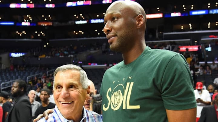 LOS ANGELES, CA - AUGUST 13: Lamar Odom attends week eight of the BIG3 three on three basketball league at Staples Center on August 13, 2017 in Los Angeles, California. (Photo by Jayne Kamin-Oncea/BIG3/Getty Images) LOS ANGELES, CA - AUGUST 13: Lamar Odom attends week eight of the BIG3 three on three basketball league at Staples Center on August 13, 2017 in Los Angeles, California. (Photo by Jayne Kamin-Oncea/BIG3/Getty Images)