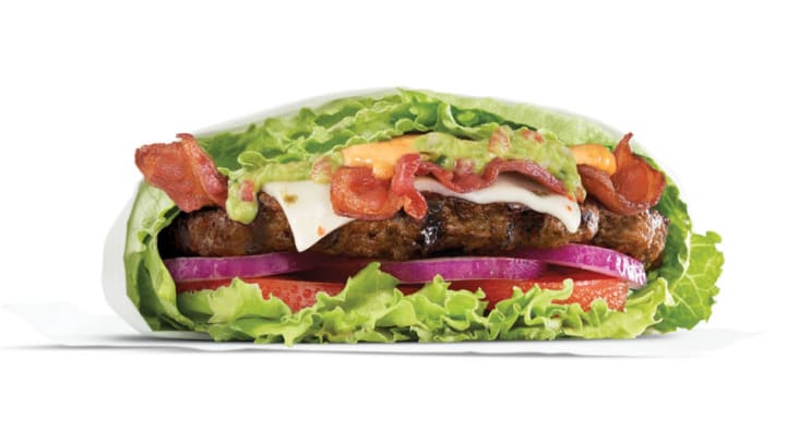 Carl’s Jr. Guacamole Bacon Thickburger Lettuce Wrap Image Courtesy Carl’s Jr.