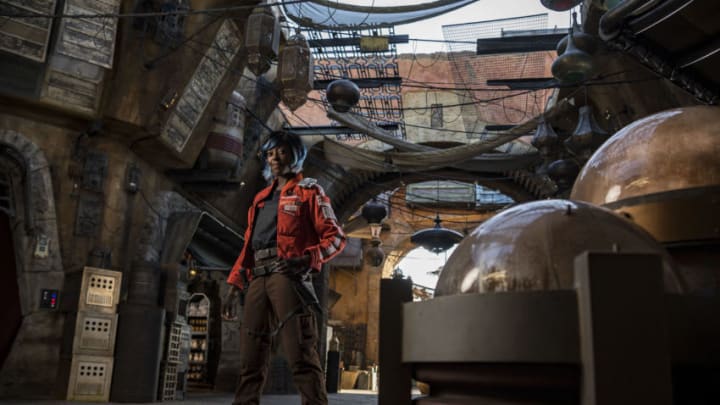 When guests explore Star Wars: Galaxy’s Edge at Disneyland Park in California and opening Aug. 29, 2019, at Disney’s Hollywood Studios in Florida, they may come across Vi Moradi, a Resistance spy and intelligence officer trying to stay one step ahead of the First Order. (Matt Stroshane, photographer)