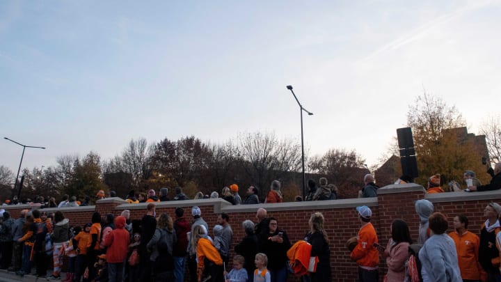 A flyover during the Vol Walk before a football game against South Alabama at Neyland Stadium in Knoxville, Tenn. on Saturday, Nov. 20, 2021.Kns Tennessee South Alabam Football Bp