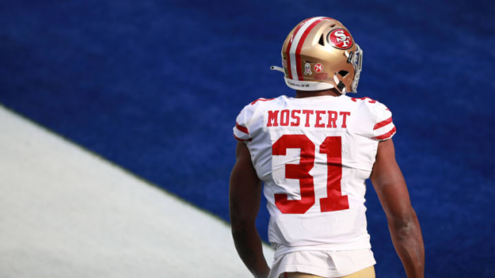 Raheem Mostert #31 of the San Francisco 49ers (Photo by Joe Scarnici/Getty Images)