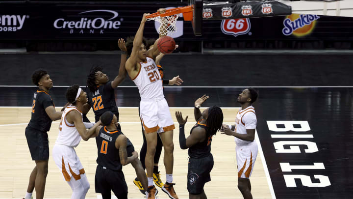 Jericho Sims, Texas Basketball (Photo by Jamie Squire/Getty Images)