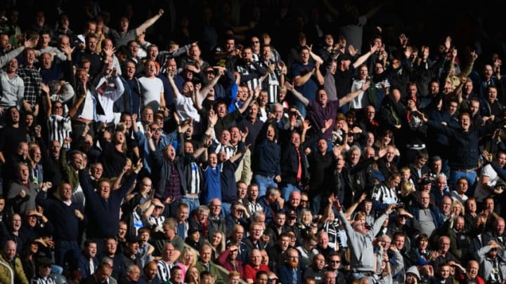 NEWCASTLE UPON TYNE, ENGLAND - SEPTEMBER 16: Newcastle Fans react during the Premier League match between Newcastle United and Stoke City at St. James Park on September 16, 2017 in Newcastle upon Tyne, England. (Photo by Stu Forster/Getty Images)