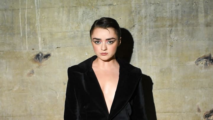 LONDON, ENGLAND – SEPTEMBER 13: Maisie Williams attends the Harris Reed September 2023 Show on September 13, 2023 in London, England. (Photo by Dave Benett/Getty Images for Harris Reed)