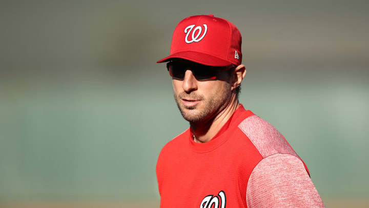 FanDuel MLB: SAN FRANCISCO, CA - APRIL 23: Max Scherzer #31 of the Washington Nationals stands on the field during batting practice before their game against the San Francisco Giants at AT&T Park on April 23, 2018 in San Francisco, California. (Photo by Ezra Shaw/Getty Images)
