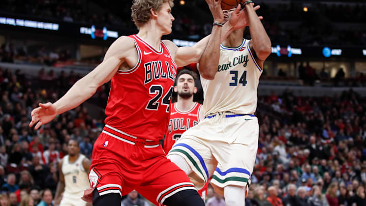 Lauri Markkanen, Chicago Bulls Mandatory Credit: Kamil Krzaczynski-USA TODAY Sports